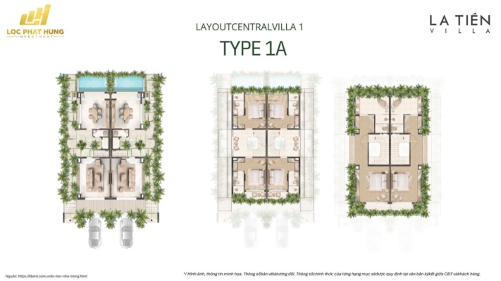 Layout Central Villa 1 Type 1a La Tien Nha Trang