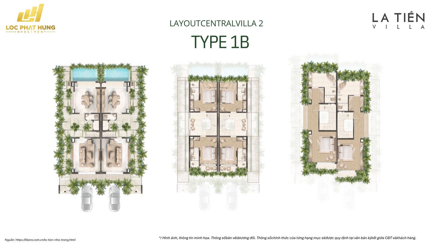Layout Central Villa 2 Type 1b La Tien Nha Trang