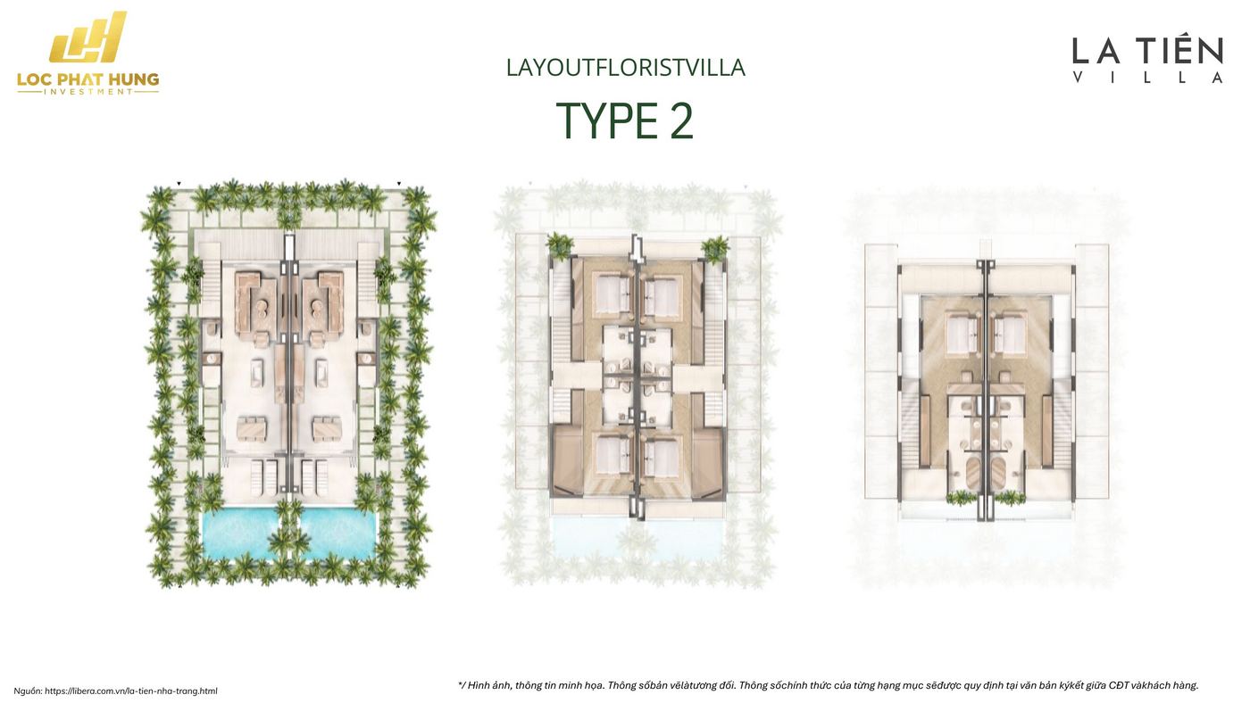 Layout Central Villa 1 Type 2: Mặt Bằng Chi Tiết Tại La Tiên Nha Trang