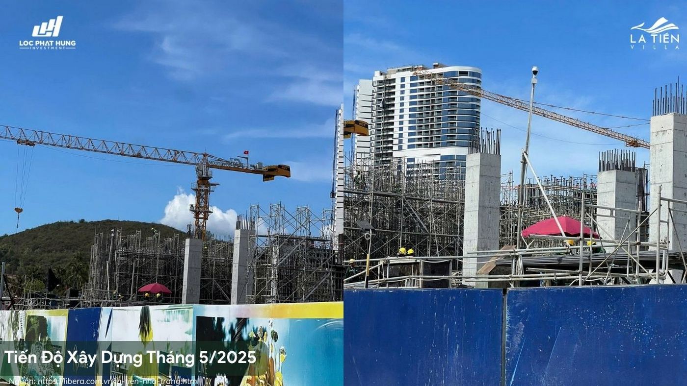 Tiến Độ Xây Dựng La Tiên Villa Mới Nhất Tháng 5/2025