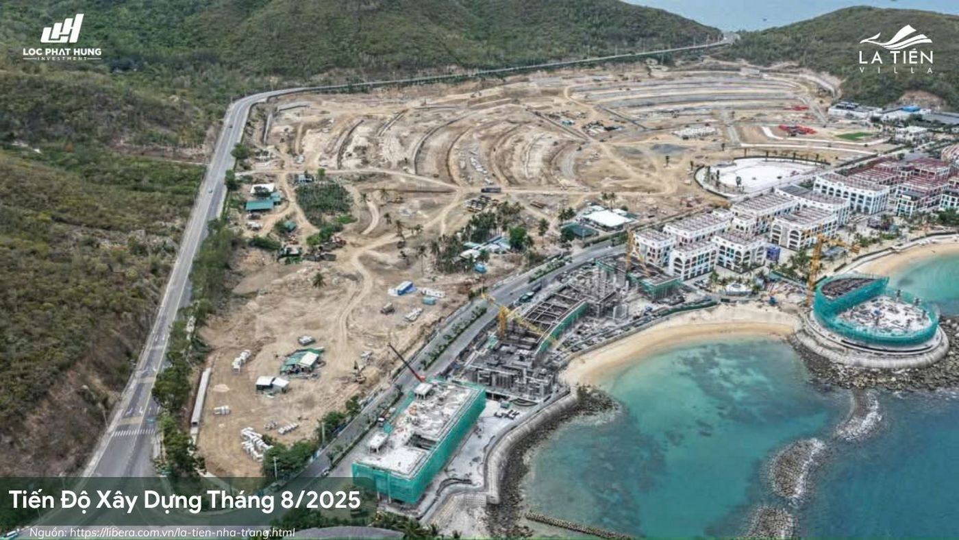 Tiến Độ Xây Dựng La Tiên Villa Mới Nhất Tháng 8/2025