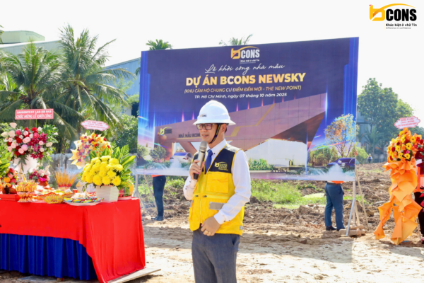 Khởi công xây dựng Nhà Mẫu Bcons New Sky