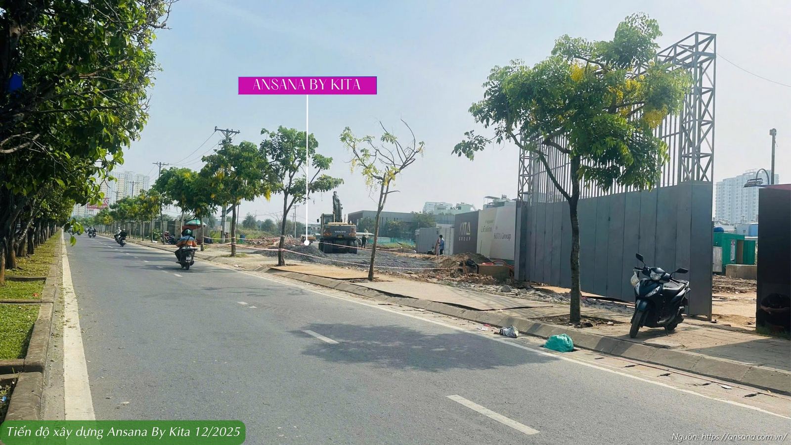 Tiến độ xây dựng dự án Ansana By Kita Võ Văn Kiệt tháng 12/2025