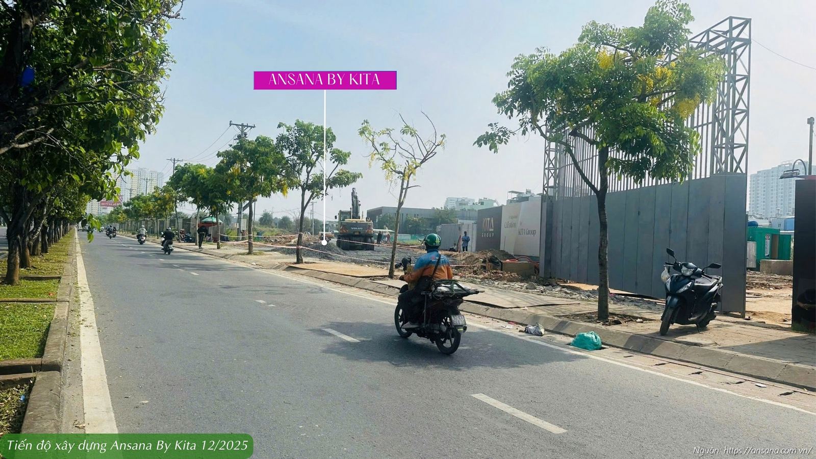 Tiến độ xây dựng dự án Ansana By Kita Võ Văn Kiệt tháng 12/2025