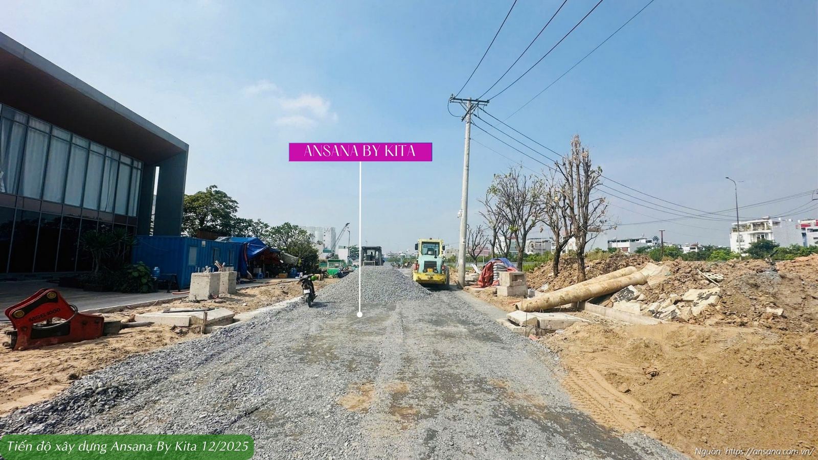 Tiến độ xây dựng dự án Ansana By Kita Võ Văn Kiệt tháng 12/2025