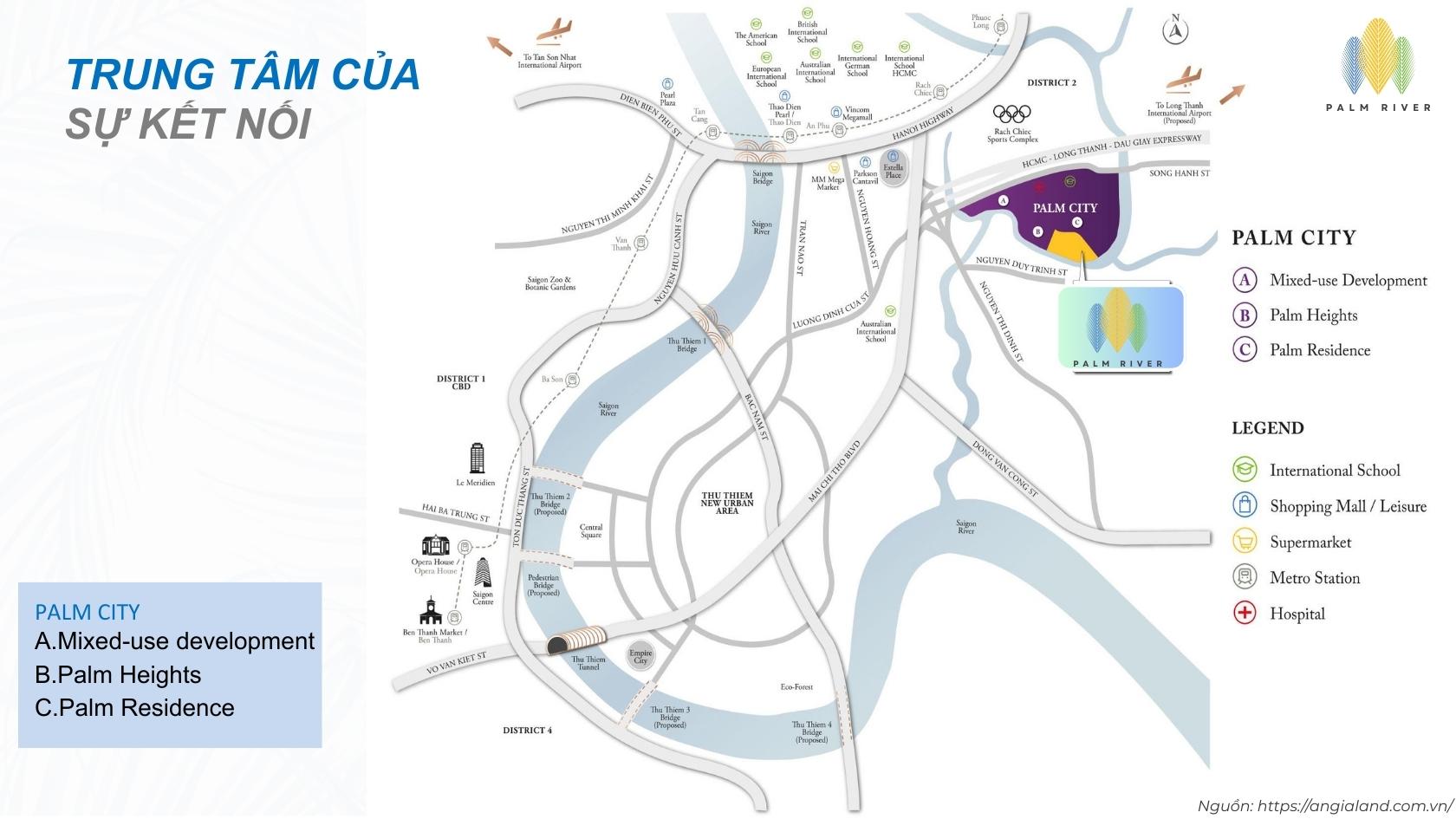 Vị Trí Kết Nối Dự Án Palm River Quận 2 Phường An Phú