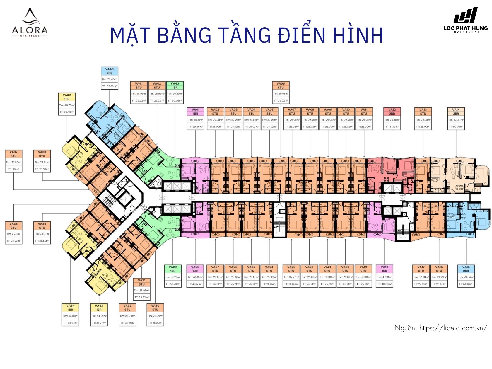 Mặt Bằng Tổng Thể Dự án Căn Hộ Alora Nha Trang