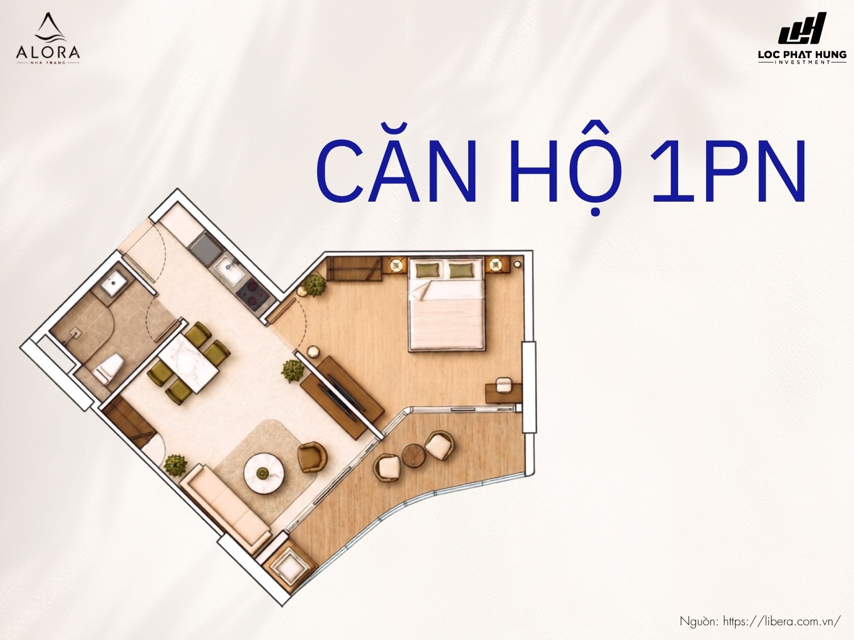 Thiết Kế Chi Tiết Dự Án Căn Hộ 1PN Alora Nha Trang