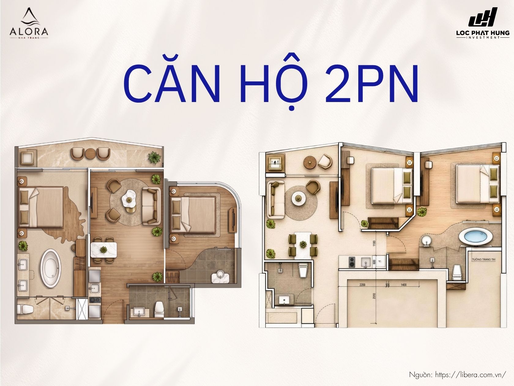 Thiết Kế Chi Tiết Dự Án Căn Hộ 2PN Alora Nha Trang