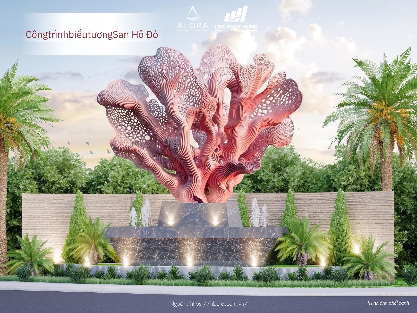 Cổng Vào Biểu Tượng San Hô Đỏ